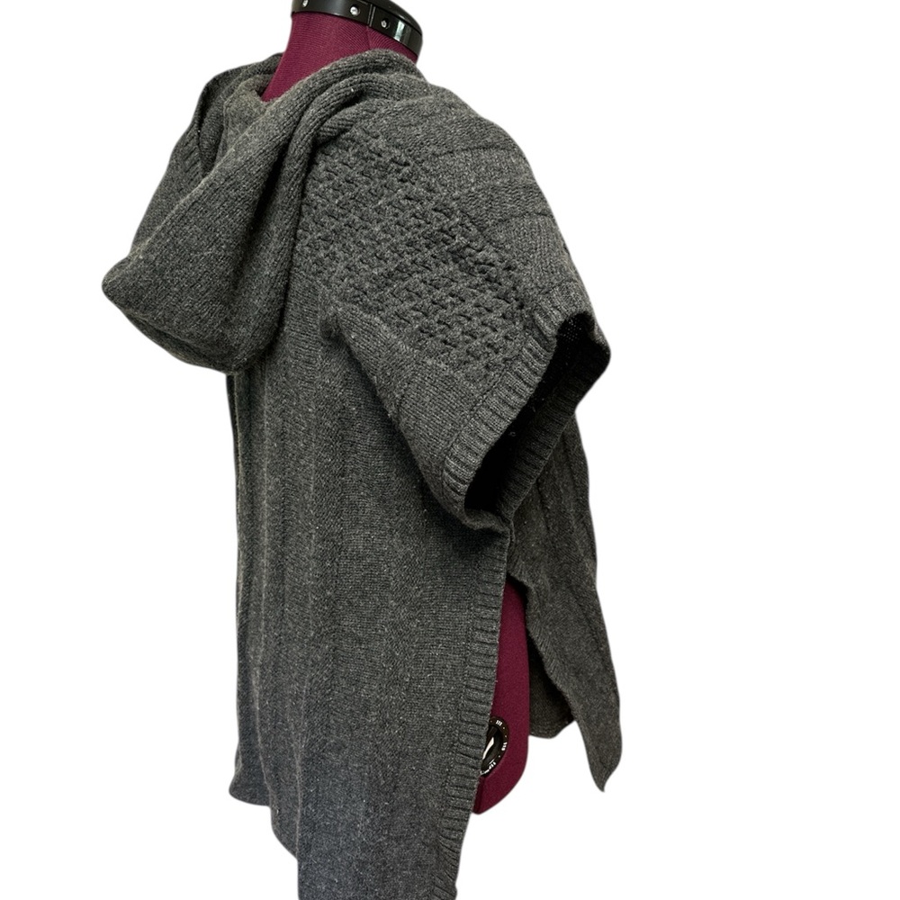 Toad&Co Gray Textured Knit Poncho